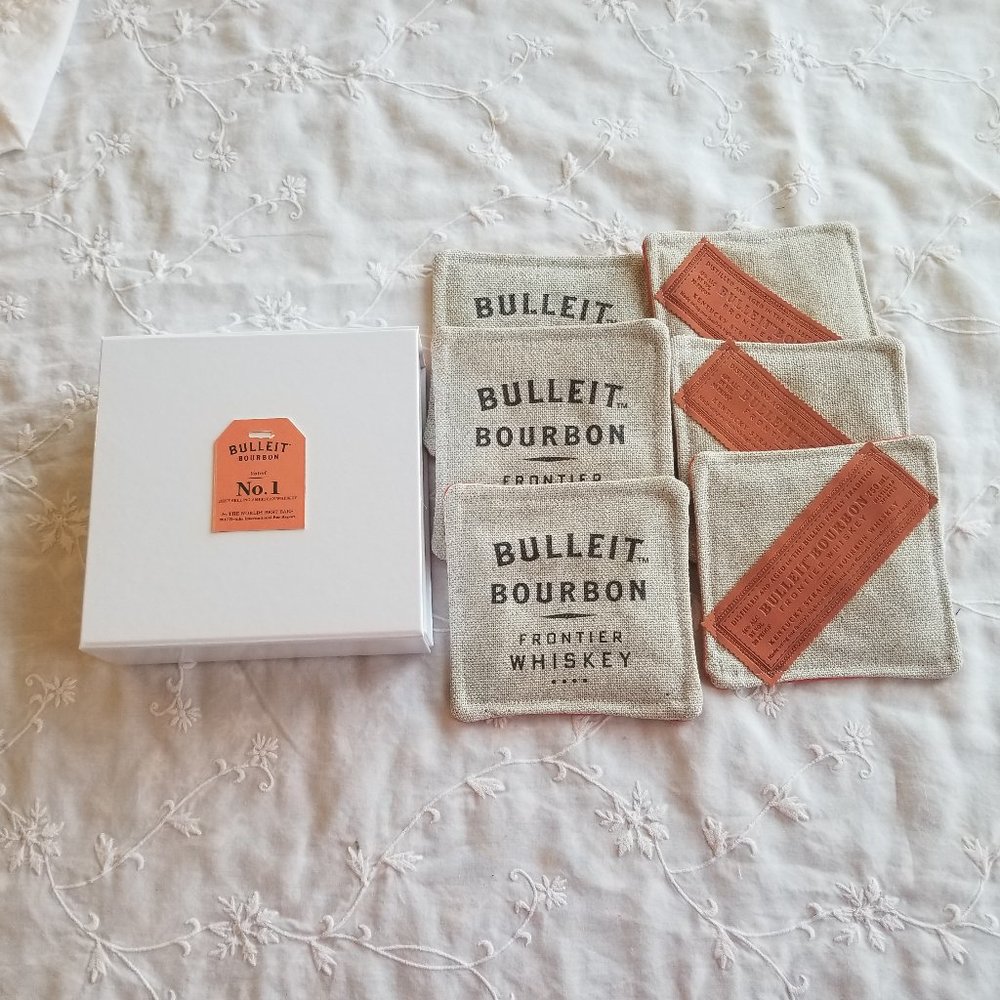Bulleit Bourbon coasters & box